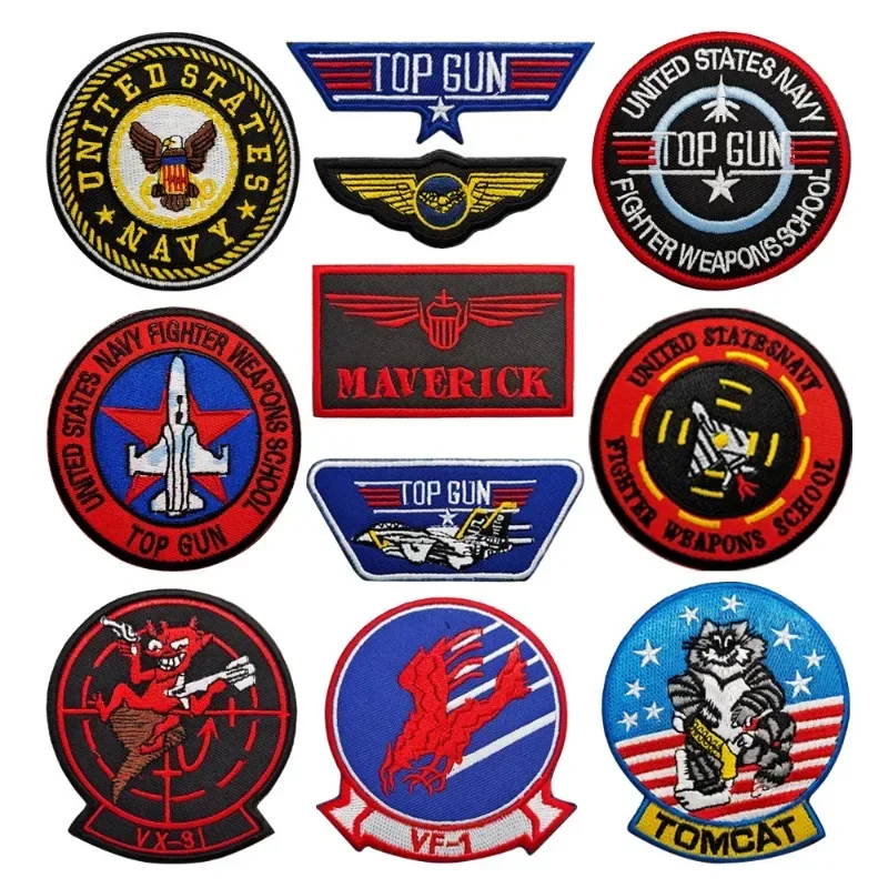 Parche bordado Top Gun F-14 Tomcat – Brazalete piloto naval VF-1