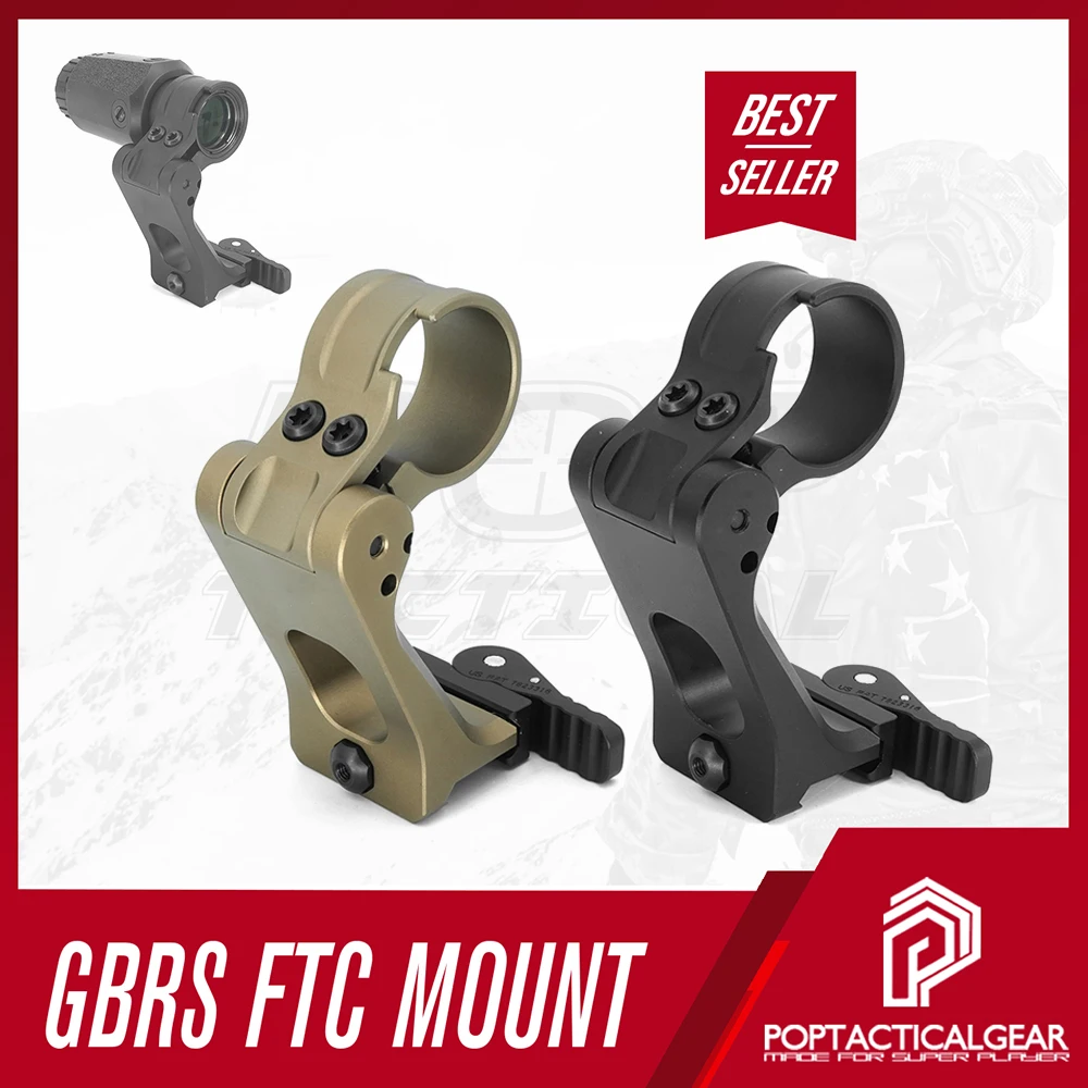 Soporte lupa táctica 30mm con palanca QD abatible