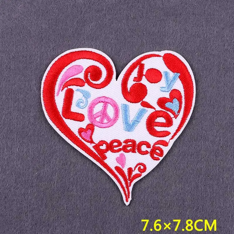 Parche moral bordado amor y paz – Velcro para mochila táctica - imagen 2