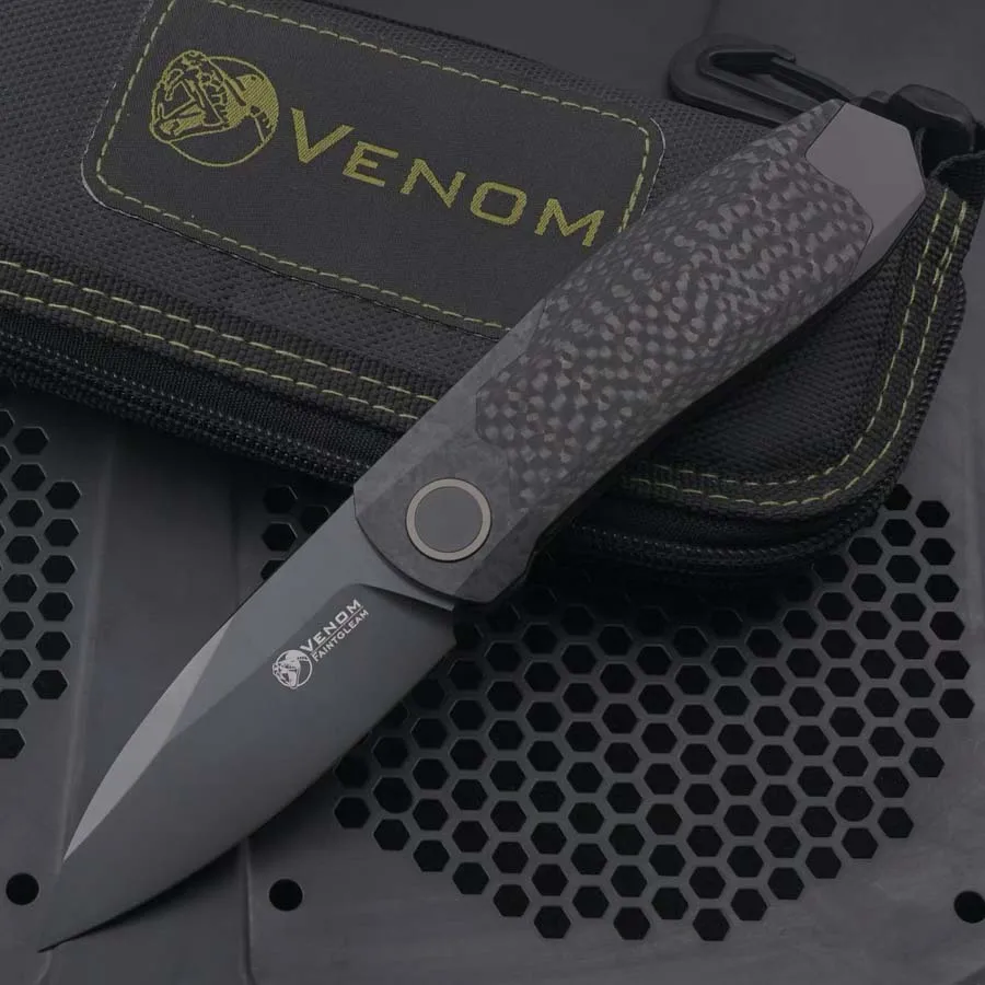 Cuchillo VENOM Weimang Real M390 con detalles de acabado