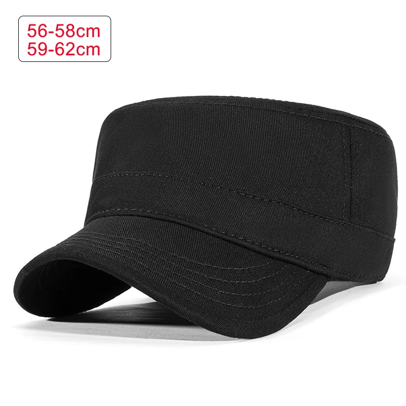 Gorra de béisbol retro ajustable visera negra sólida para exterior - imagen 3