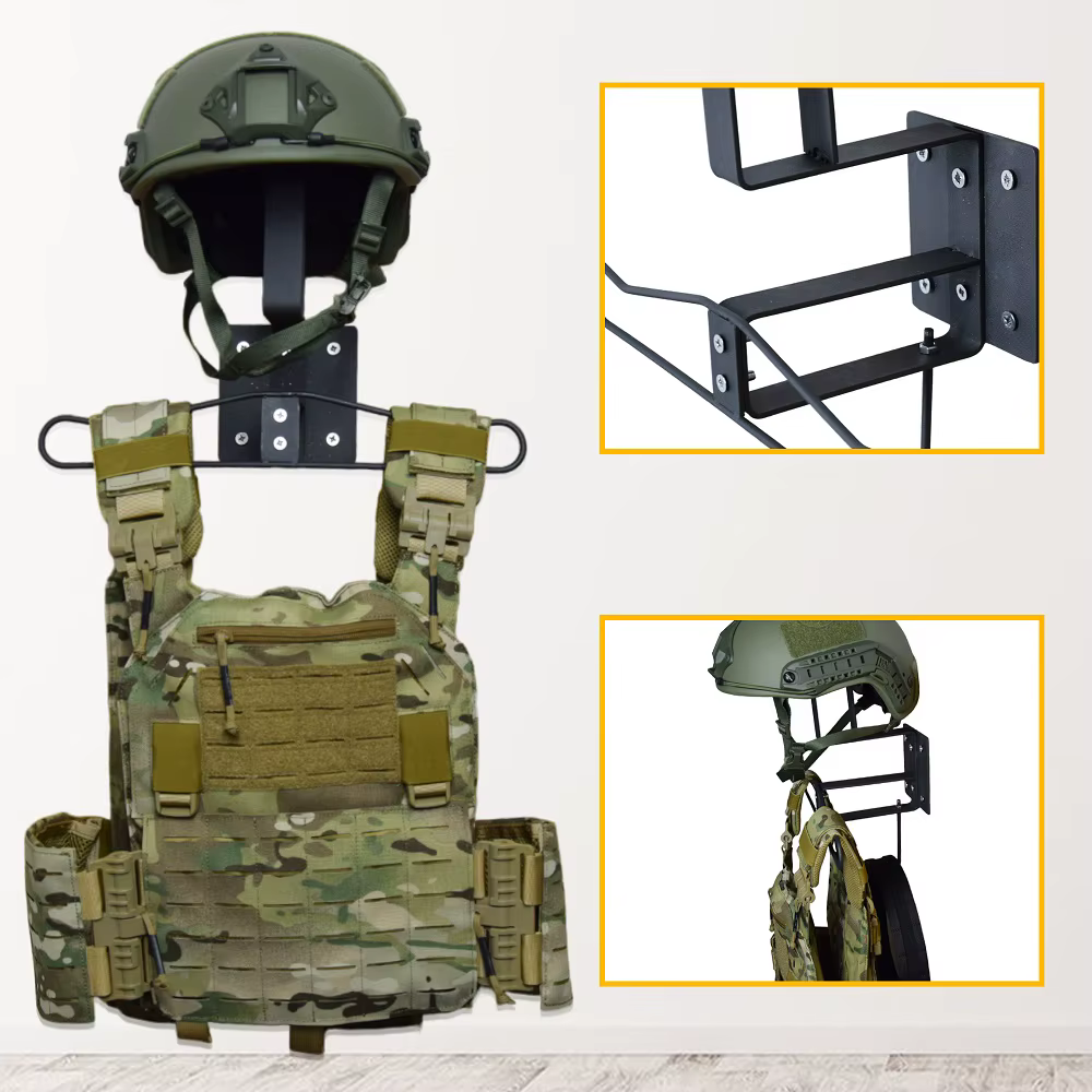 Soporte táctico de pared para casco y accesorios Ferroso - imagen 5