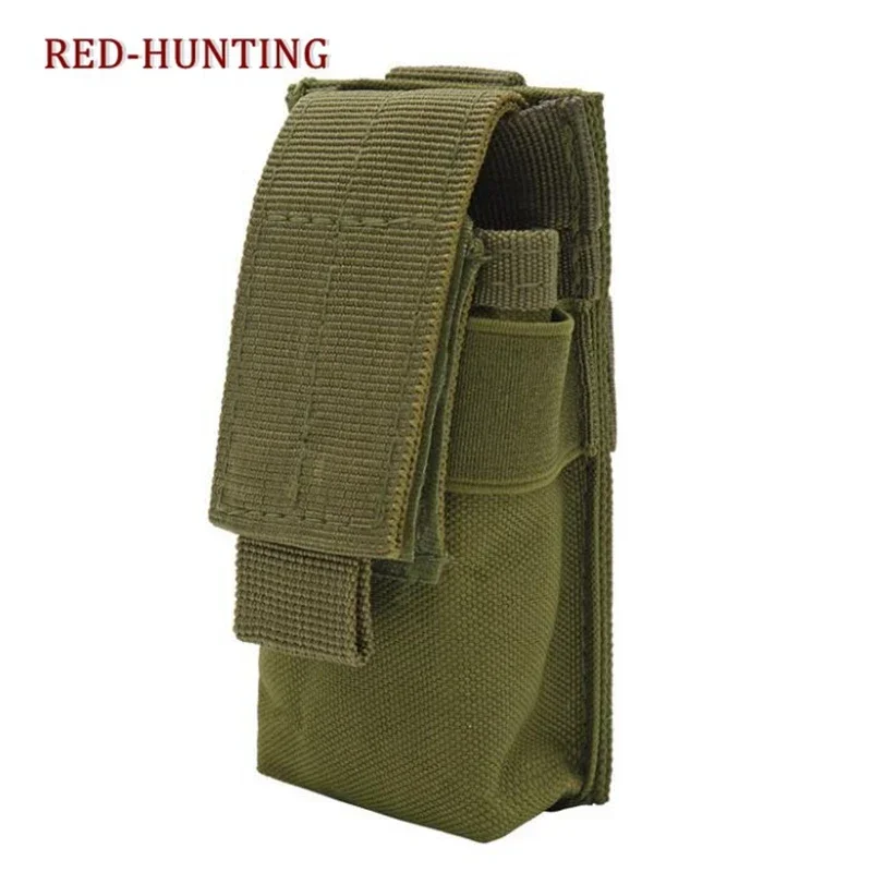 HUNNING Bolsa táctica MOLLE para linterna de nylon 600D con sujeción - imagen 3