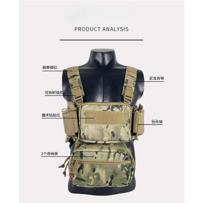 Bolsa táctica Molle camuflaje nocturno arena de nailon para exterior