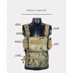 Bolsa táctica Molle camuflaje nocturno arena de nailon para exterior