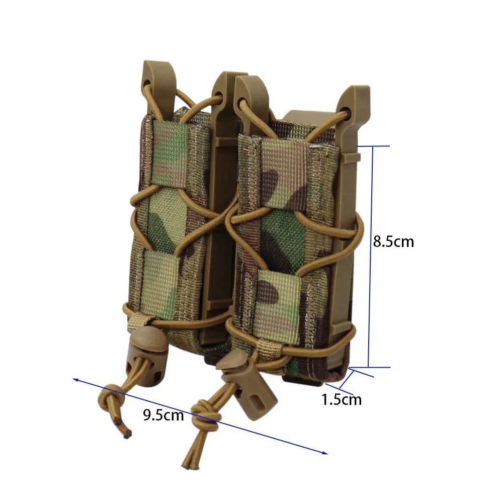 Portacargador táctico extracción rápida MOLLE para cinturón caza - imagen 2