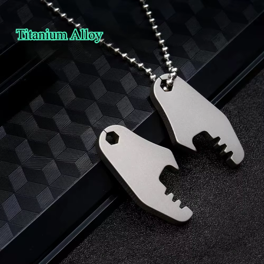 Colgante de titanio EDC mini abridor botellas llavero ligero - imagen 5