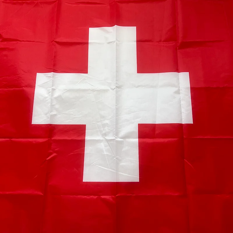Bandera de Suiza colgante – Poliestero decorativo para pared o ventana - imagen 3