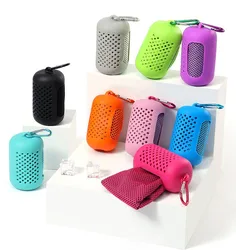 Toalla de viaje portátil secado rápido plegable absorbente para baño