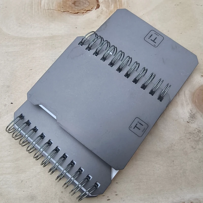 Cuaderno EDC con cubierta de aleación de titanio