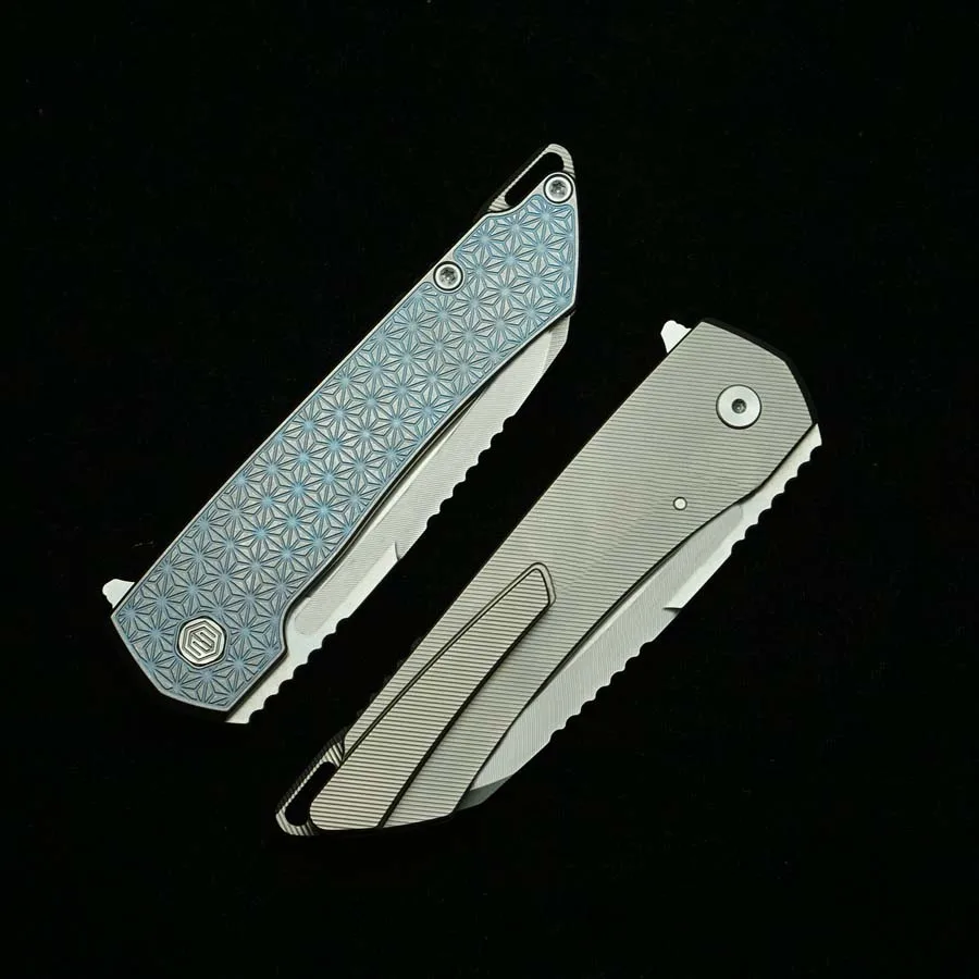 Cuchillo plegable Mojave EDC multifuncional con mango de titanio - imagen 3