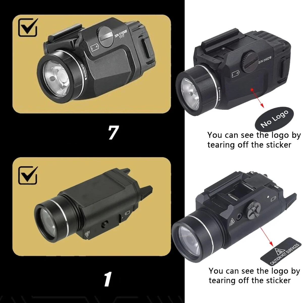 Linterna táctica Surefire X300 Ultra para pistola Glock – LED 20 mm - imagen 2