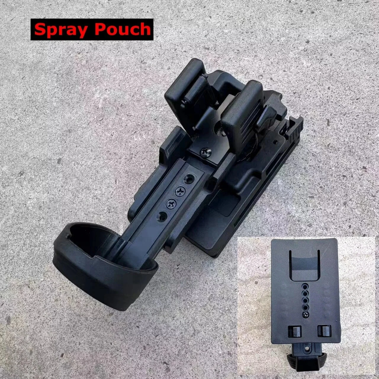 Funda táctica expandible para bastón con porta linterna y gas - imagen 5