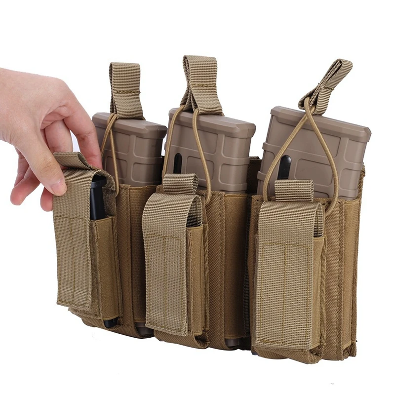 Bolsa táctica MOLLE de munición y porta cargador para AR - imagen 3