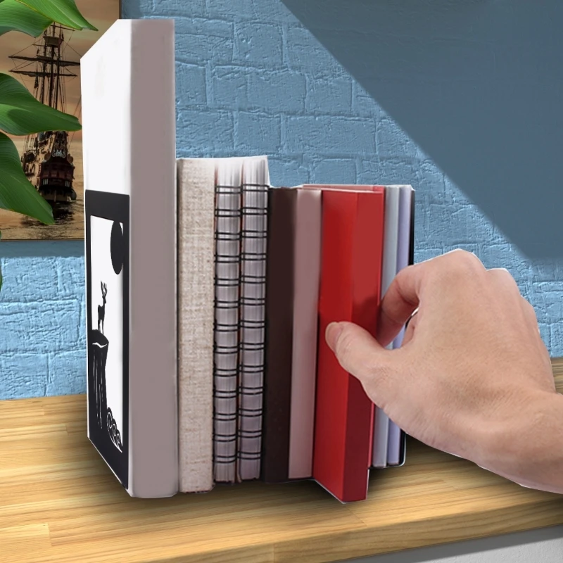 Sujetalibros metálico resistente K1KF – Soporte para libros - imagen 3
