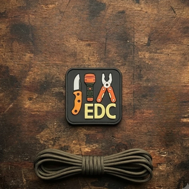 Parche táctico PVC EDC Tools con gancho y bucle para mochila - imagen 2