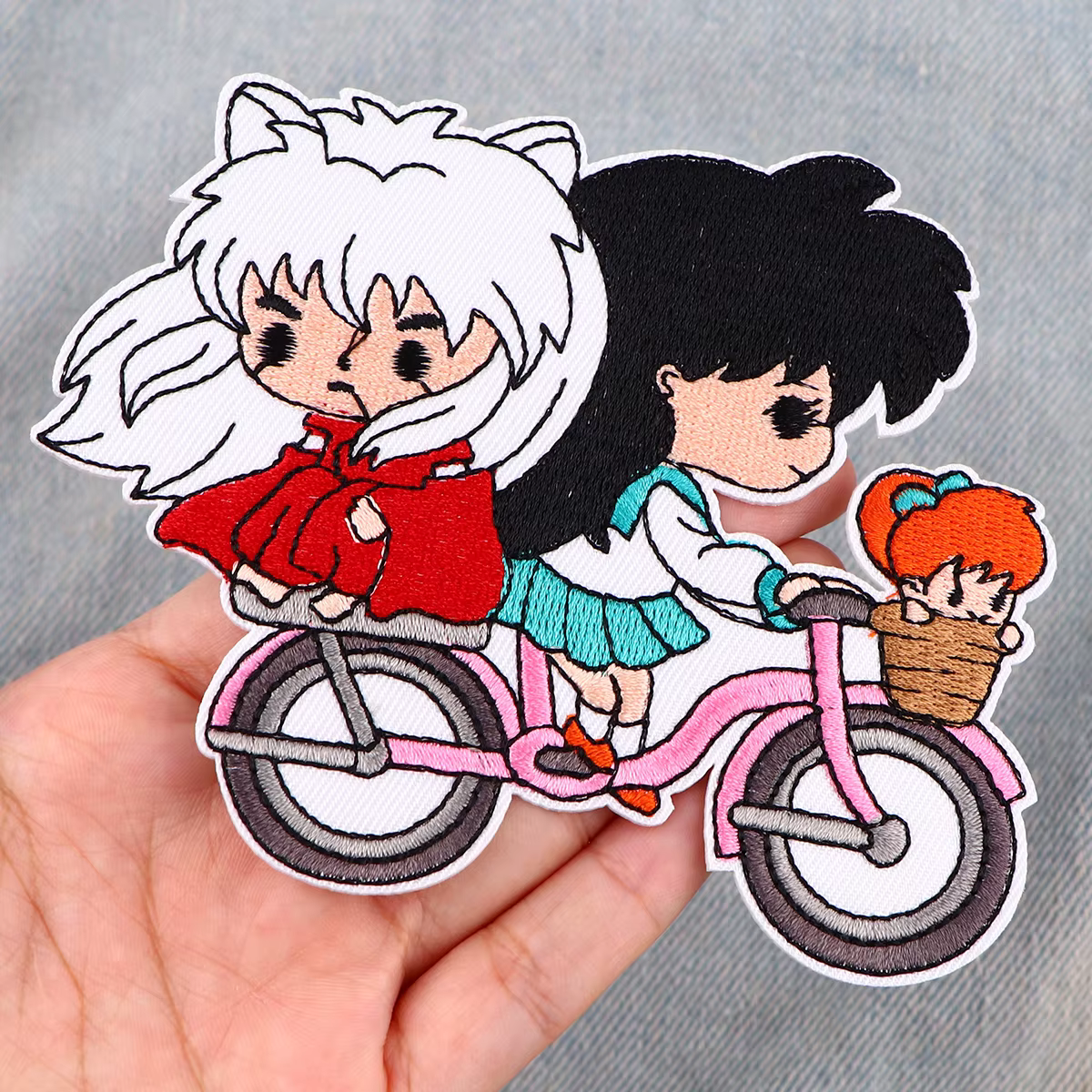 Parche termoadhesivo anime japonés bordado para chaqueta táctica