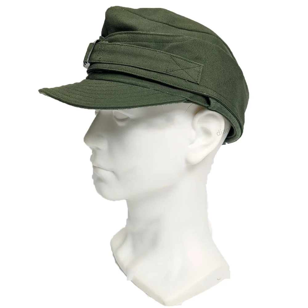 Gorra militar verde oliva vintage de montaña y esquí para disfraz - imagen 3