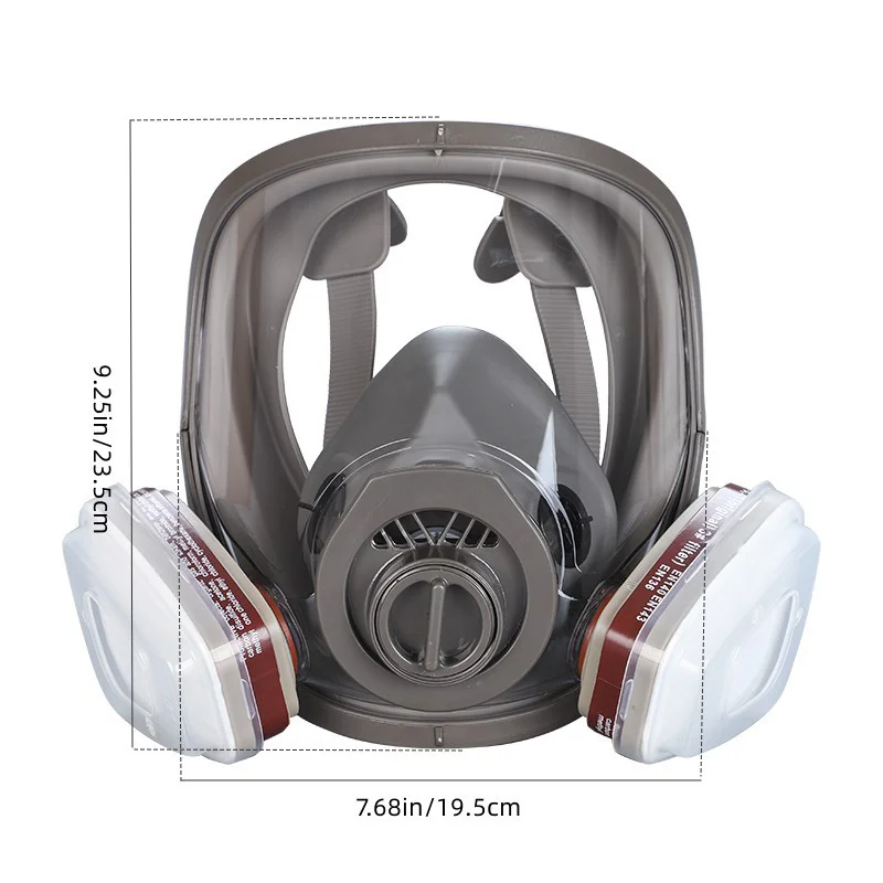 Máscara antigás con filtro de carbón activado – Protección facial - imagen 2