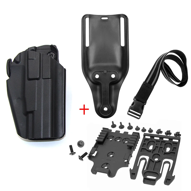 Funda táctica pistola CZ75/GL17 de cinturón con fijación MOLLE - imagen 3