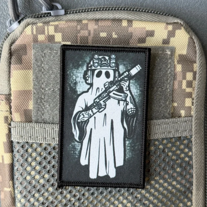 Parche táctico Operador Fantasma con velcro, insignia moral brazalete - imagen 4