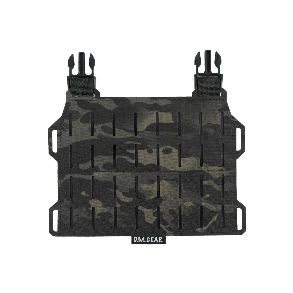 Portador de placa táctico MOLLE con solapa frontal y pecho ajustable - imagen 4