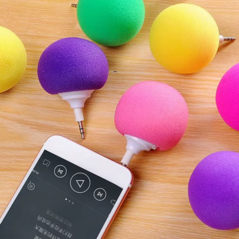Altavoz de bola portátil con entrada jack de auriculares colorido - imagen 5