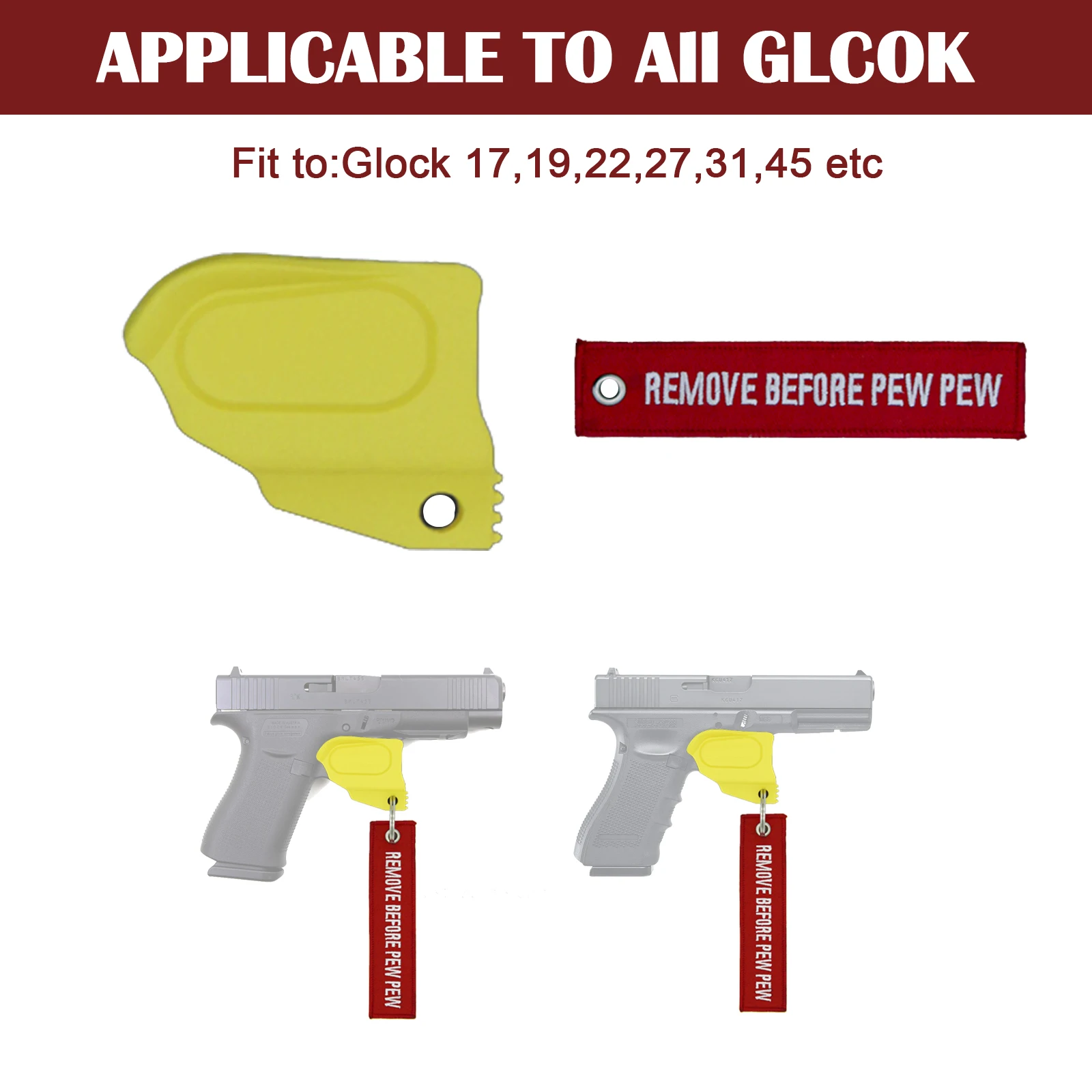 Funda para Glock 17 19 22 37 – Compatible con pistolas estándar - imagen 4