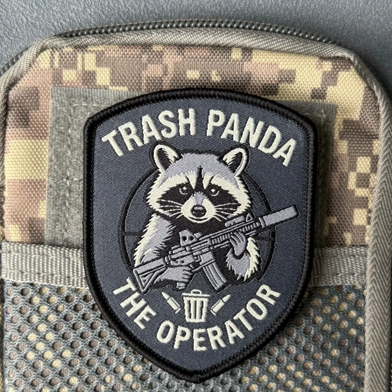 Parche táctico moral The Operator Raccoon – Presilla de gancho y bucle - imagen 3