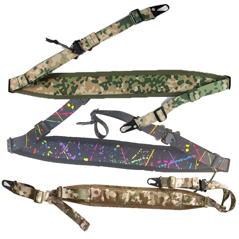 Eslinga táctica flecktarn ajustable rápida de camuflaje para Airsoft