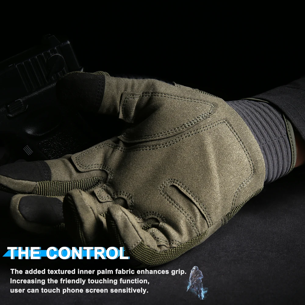 Guantes tácticos JIUSUYI con pantalla táctil – Dedo completo - imagen 2