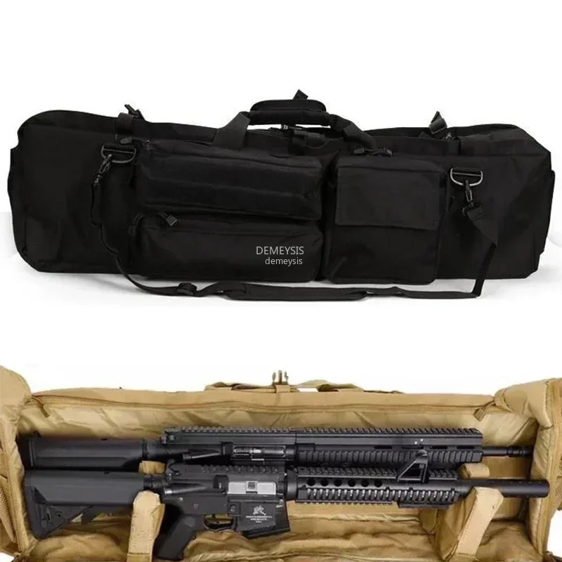 Estuche táctico rifle acolchado con espacio para cargadores