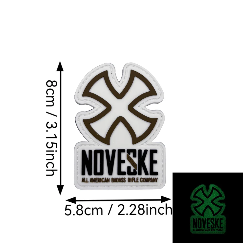 Parche táctico PVC Noveske cruz – Moral militar con velcro