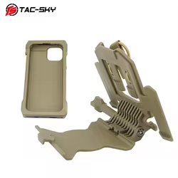 Bolsa táctica MOLLE para móvil con soporte en chaleco, airsoft