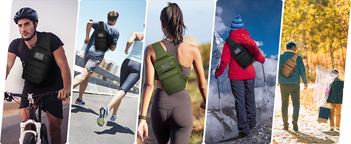 Bolso táctico en uso y configuración