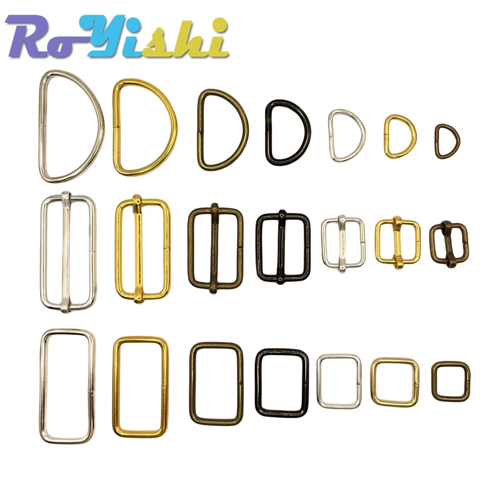 Hebilla D-Ring metálica Tri-Glide ajustable para correas tácticas - imagen 2