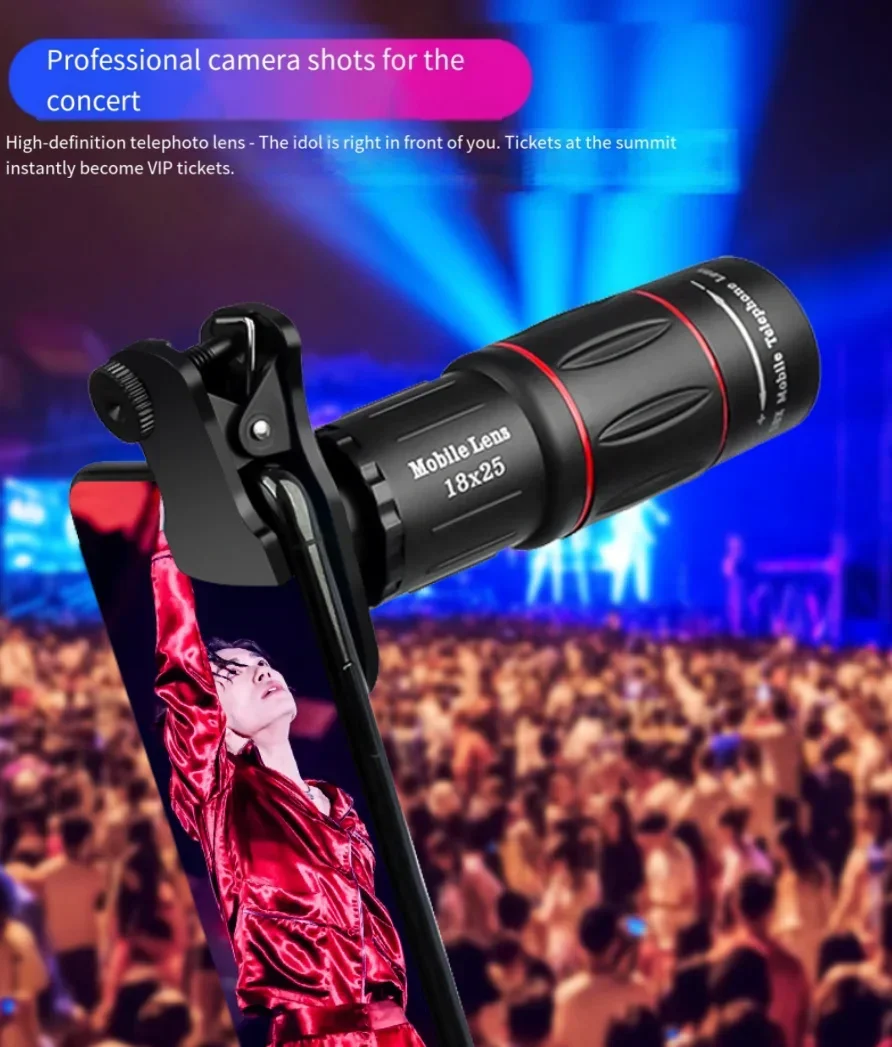 Zoom 18X y enfoque para ver más cerca