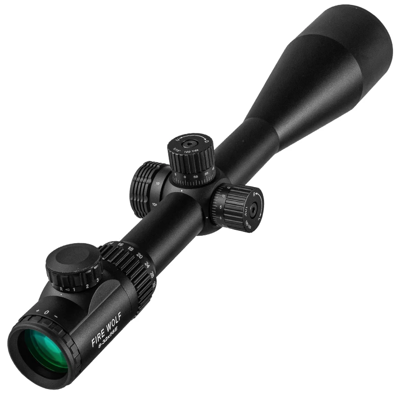 Mirilla táctica 8-32x56E punto rojo retículo verde rifle aire