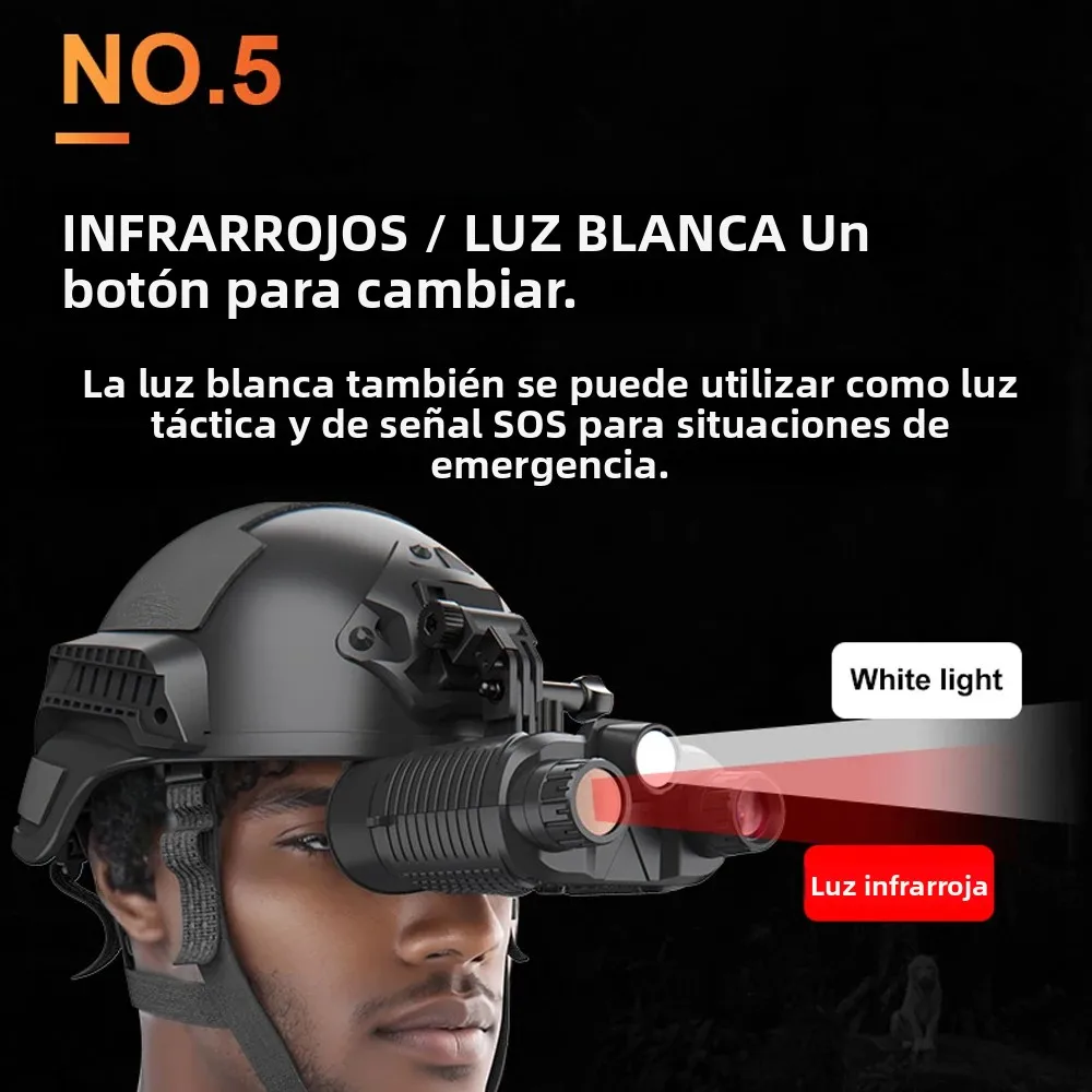 Visor nocturno digital para casco montado con visión infrarroja - imagen 3