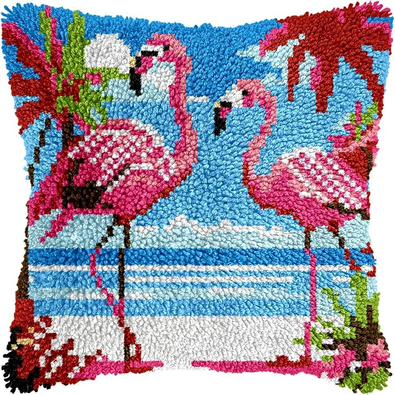 Cojín Bird almohada bordada con gancho y foamiran para manualidades - imagen 5