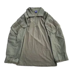 Camiseta táctica G3 para verano en mezcla nylon-algodón verde ranger