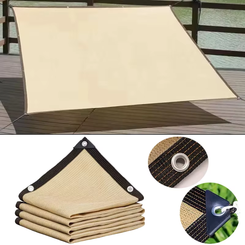 Malla sombra HDPE instalada en terraza