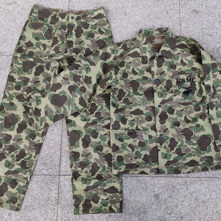USMC HBT uniforme camuflaje Pacífico doble cara chaqueta y pantalón - imagen 3