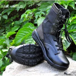 Botas tácticas transpirables verano Oxford combate desierto rodilla