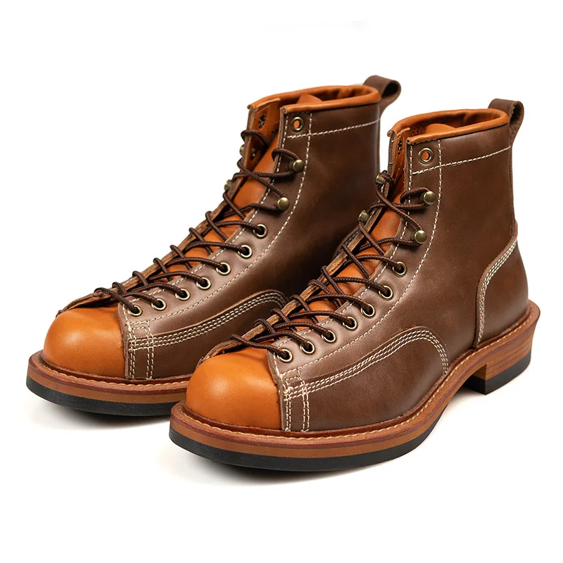 Botas trekking piel natural homem – Outdoor todo terreno - imagen 4