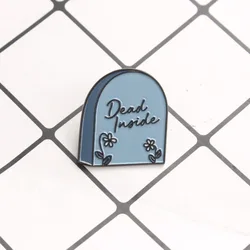 Broche táctico vintage con texto emo divertido, accesorio mujer