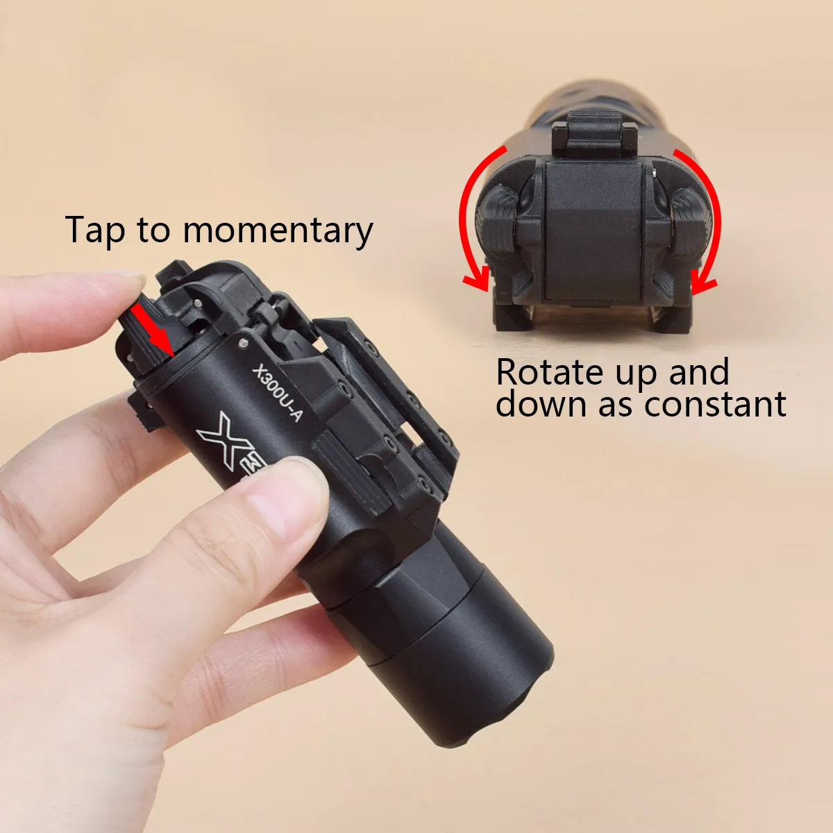 SureFire linterna táctica LED para rail Picatinny, pistola Glock - imagen 2
