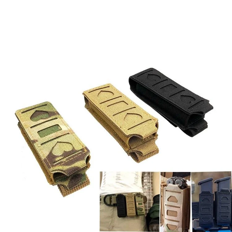 Portacargador táctico MOLLE abierto para pistola de 9 mm y .45 calibre - imagen 2