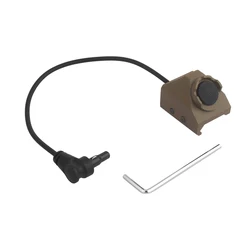 Interruptor táctico metálico con cable para láser y equipo de tiro