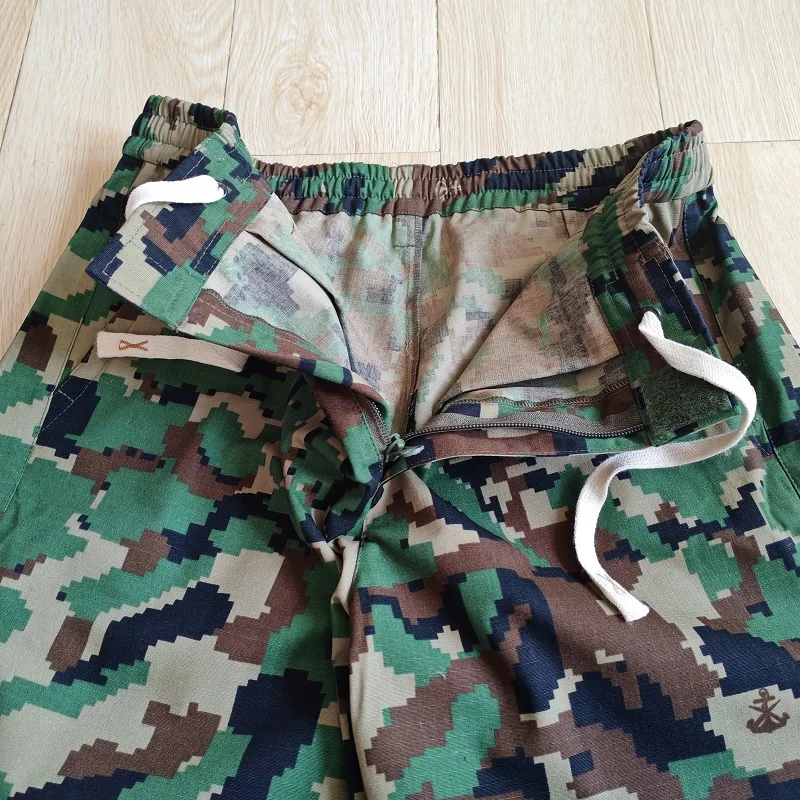 Bermudas outdoor de cuadros holgadas poliéster-algodón - imagen 3